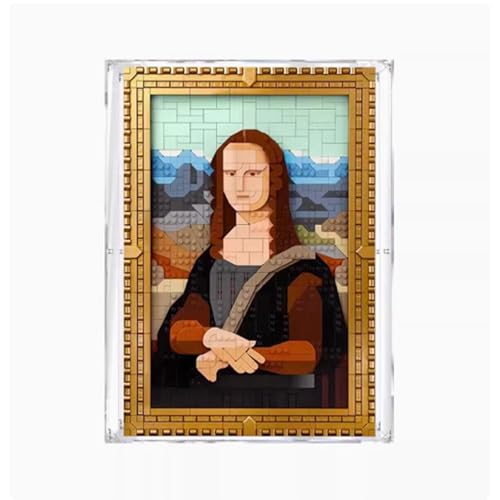 Acryl-Vitrine für Lego 31213 Mona Lisa, stabile Aufbewahrungsbox, 34,8 x 4,8 x 45 cm (ohne Modelle) von XINPENGD