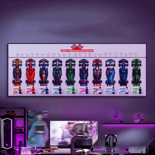Display Backplate Wallboard for Lego 77242 77243-77251 F1 Series Cars - Wall Mounted Display, for Collecting and Protecting,59.9 x 80.0 cm (Model not Included) von XINPENGD