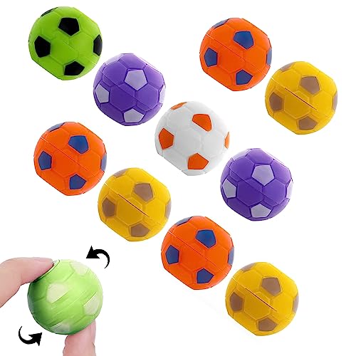 12 Stück Fidget Toys Fußball Spinner Fingerspitzen Spielzeug Stressabbau Autismus Hand Fidget Toy für Kinder und Erwachsene von XINTANGXIA