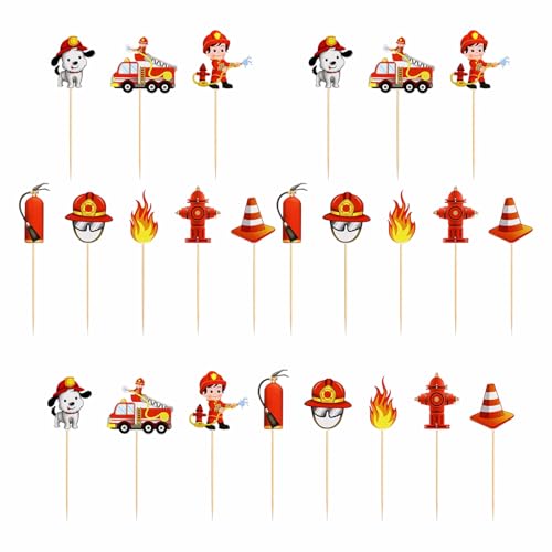 24 Stück Feuerwehr Geburtstag Deko Feuerwehr Motor Rettung Thema Dekoration Feuerwehrauto Kuchen Dekoration für Mottopartys Kindergeburtstage 24 Stück Feuerwehr Geburtstag Deko Feuerwehr Motor Rettung Thema Dekoration Feuerwehrauto Kuchen Dekoration für Mottopartys Kindergeburtstage von XINTANGXIA
