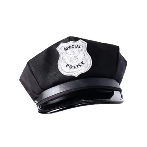 XINTANGXIA Polizeimütze Unisex-Erwachsene Polizeimütze Cap Schirmmütze Schwarz Kostüme Karneval Halloween Cosplay Faschingskostüme Cappy Kappe Damen XINTANGXIA Polizeimütze Unisex-Erwachsene Polizeimütze Cap Schirmmütze Schwarz Kostüme Karneval Halloween Cosplay Faschingskostüme Cappy Kappe Damen von XINTANGXIA