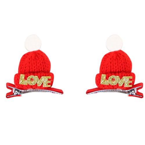 Einzigartige Weihnachts-Haarspange, leicht, Weihnachtsmann-Haarnadel, Festival, Haarspange für stilvolle Mädchen, 2 Stück Einzigartige Weihnachts-Haarspange, leicht, Weihnachtsmann-Haarnadel, Festival, Haarspange für stilvolle Mädchen, 2 Stück von XINYIN