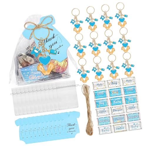 XINYIN 6/20-teiliges Babyfüße-Schlüsselanhänger-Set für Babypartys, Schlüsselanhänger mit Wickelaufkleber, Hängeetikett für Hochzeits-Babypartys XINYIN 6/20-teiliges Babyfüße-Schlüsselanhänger-Set für Babypartys, Schlüsselanhänger mit Wickelaufkleber, Hängeetikett für Hochzeits-Babypartys von XINYIN
