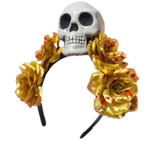 XINYIN BloddyHeadbands für Damen, Tag der Toten, realistischer Totenkopf, cooles Haar-Accessoire für Kostümpartys XINYIN BloddyHeadbands für Damen, Tag der Toten, realistischer Totenkopf, cooles Haar-Accessoire für Kostümpartys von XINYIN