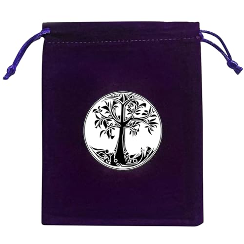 XINYIN Divinations Tarot Karten Würfeltasche Mini Hochzeitstasche Tischdecke Orakel Kartenspiel Tasche Schmuckaufbewahrung Kordelzug Tarot Taschen Tarot Kartentasche Hülle von XINYIN