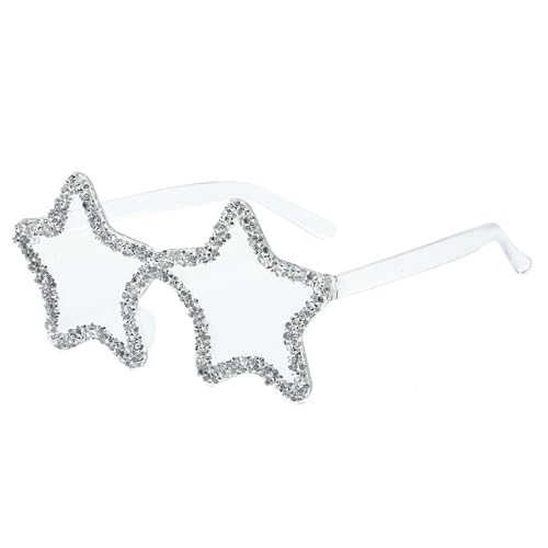 XINYIN Hip Hop glitzernde Schattierungen Stilvolle dekorative Augenbrille Stern Live Show Party Foto Requisiten Star Eyewear Party Outfit von XINYIN