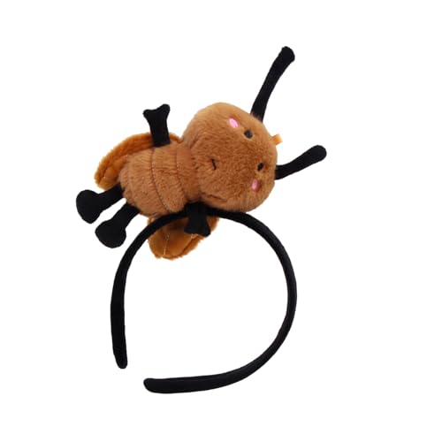 XINYIN Lustiges, gefülltes Kakerlaken-Stirnband für alle Altersgruppen, Halloween, Partys, Versammlungen, Kopfschmuck, Schulveranstaltungen, Festivals, Requisiten, Haarreifen von XINYIN
