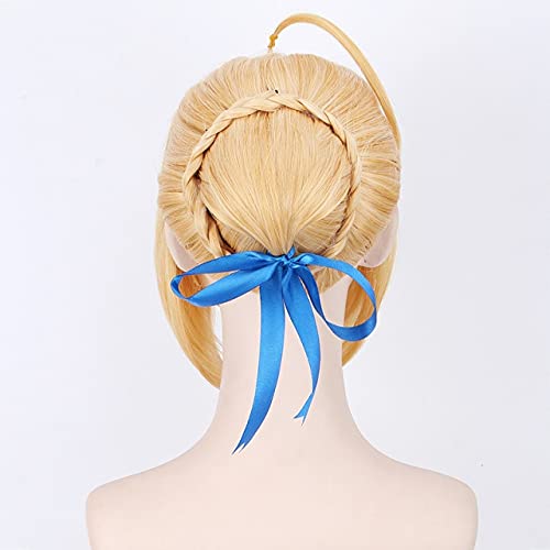 Anime Fate Stay Night Cosplay Kostüm Sabre Fate Grand Order Cosplay T-Shirt + Rock + Krawatte + Perücke Sabre Komplettes Set Halloween-Kostüme M Perücke Pl-013-1 von XINYIYI