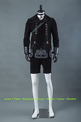 Nier Automata Cosplay Kostüm Yorha No.9 Typ S Outfit Herren Sets Jacke + Hose + Rucksack + Handschuhe + Krawatte + Socken + Perücke 9S Uniformen Xs Nier Automata Set 1 Nier Automata Cosplay Kostüm Yorha No.9 Typ S Outfit Herren Sets Jacke + Hose + Rucksack + Handschuhe + Krawatte + Socken + Perücke 9S Uniformen Xs Nier Automata Set 1 von XINYIYI