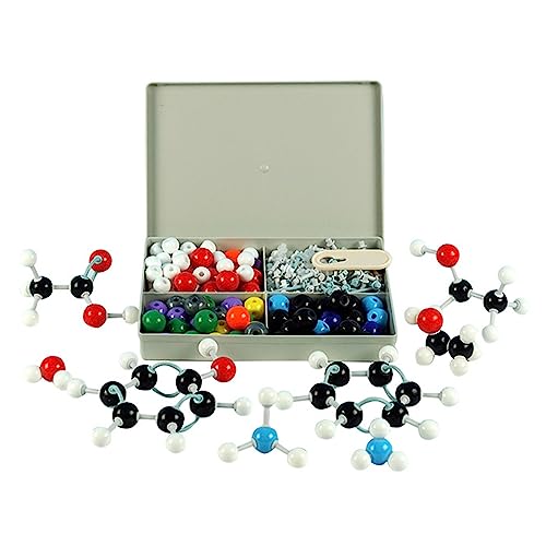 Molekularmodellbausatz, anorganische und organische Chemie, wissenschaftliche Atome, molekulare Modelle, farbcodierte Atome für Kinder, Molekularmodellbausatz, organische Chemie, Set mit 240 Stück von XINgjyxzk