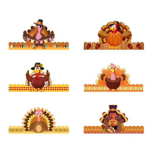 XINgjyxzk Kreative Türkei Kronen Papier Festival Kopfbedeckungen Für Festival Feier Thanksgiving Zubehör Türkei Stirnband XINgjyxzk Kreative Türkei Kronen Papier Festival Kopfbedeckungen Für Festival Feier Thanksgiving Zubehör Türkei Stirnband von XINgjyxzk