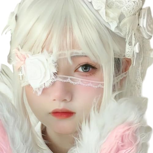 XINgjyxzk Vintage Eye Maske Rose Flower Eye Covers Cosplay Augen Patches Für Frauen Maskeraden Halloween Cosplay Themenpartys von XINgjyxzk