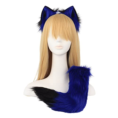 XITEA 2-teiliges Stirnband-Set mit Wolfsschwanz-Ohren, für Halloween, Weihnachten, Kostümparty, Kostüm, Spielzeug, Damen, Herren, Cosplay XITEA 2-teiliges Stirnband-Set mit Wolfsschwanz-Ohren, für Halloween, Weihnachten, Kostümparty, Kostüm, Spielzeug, Damen, Herren, Cosplay von XITEA