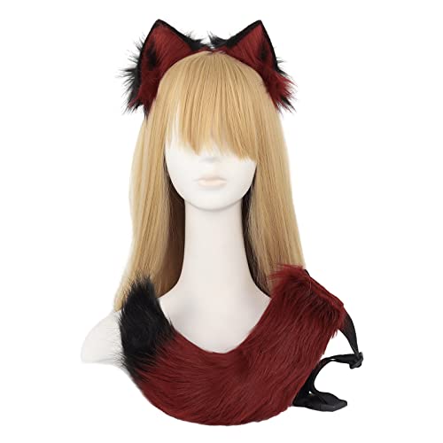 XITEA 2-teiliges Stirnband-Set mit Wolfsschwanz-Ohren, für Halloween, Weihnachten, Kostümparty, Kostüm, Spielzeug, Damen, Herren, Cosplay XITEA 2-teiliges Stirnband-Set mit Wolfsschwanz-Ohren, für Halloween, Weihnachten, Kostümparty, Kostüm, Spielzeug, Damen, Herren, Cosplay von XITEA