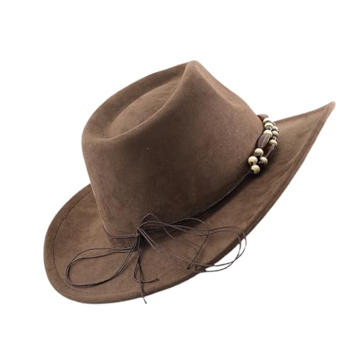 XITEA Auffälliger Westernhut, Rollenspiel, Kostüm, Hut, Themenparty, Requisiten, Hut, Perlenband, ethnisches Oberteil, Fedora-Hut für Abendparty XITEA Auffälliger Westernhut, Rollenspiel, Kostüm, Hut, Themenparty, Requisiten, Hut, Perlenband, ethnisches Oberteil, Fedora-Hut für Abendparty von XITEA