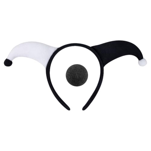 XITEA Clown-Accessoire mit Stirnbändern und Nase, lustiges Kostümzubehör für verschiedene Altersgruppen und Festivalanlässe von XITEA