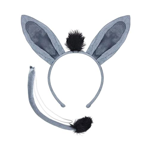 XITEA Elefanten-Kostüm-Set, Kuh, Hund, Esel, Ohren, Stirnband, Schwanz, Nase, Handschuhe für Kinder, Halloween, Weihnachten, Tier, Cosplay XITEA Elefanten-Kostüm-Set, Kuh, Hund, Esel, Ohren, Stirnband, Schwanz, Nase, Handschuhe für Kinder, Halloween, Weihnachten, Tier, Cosplay von XITEA