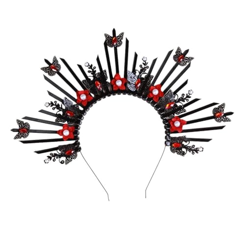 XITEA Elegante Mehrzweck-Tiaras, Krone, Kopfschmuck, Haarschmuck für Halloween und Maskeraden, Kostüme von XITEA