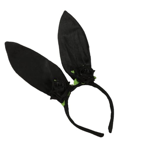 XITEA Hasenohr-Blumen-Haarreif, Ostern, Cosplay, Kostüm, Hasen, Mädchen, Haarreif, Party, Kopfschmuck, Maskeraden, Requisiten für Damen, T-Shirt von XITEA