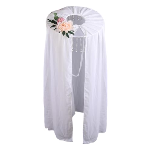 XITEA Retros Fashion Schleier Kopfbedeckung Elegante Braut Kopfbedeckung Motto Party Schleier Hut für historische Nachstellungen und Kostüm XITEA Retros Fashion Schleier Kopfbedeckung Elegante Braut Kopfbedeckung Motto Party Schleier Hut für historische Nachstellungen und Kostüm von XITEA