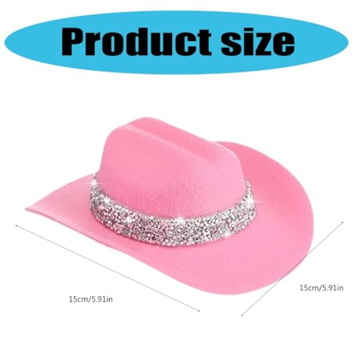 XITEA Schimmerndes Miniatur-Hut-Set für Cosplay-Kostüme, Western-Cosplay, Cowgirl-Zubehör, Haarstyling XITEA Schimmerndes Miniatur-Hut-Set für Cosplay-Kostüme, Western-Cosplay, Cowgirl-Zubehör, Haarstyling von XITEA