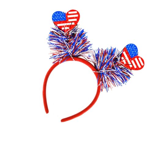 XITEA Themed Independence Days Haarreif Doppel und Streifen 4. Juli Haarschmuck für Paraden und Partys von XITEA