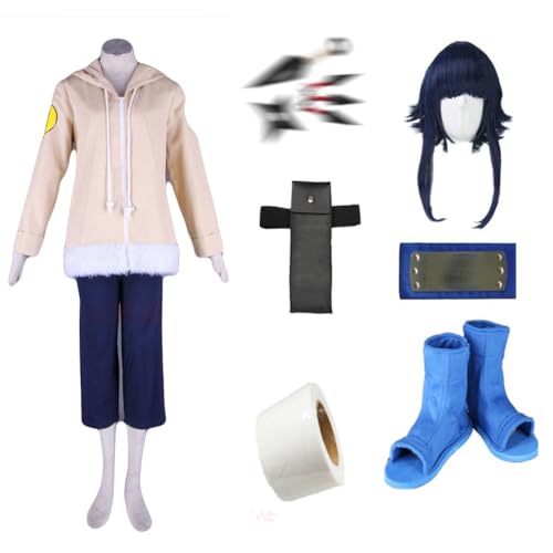 XITONGTANG Anime Hyuga Hinata Cosplay kostüme Wig Toupet Halloween Verkleidung Karneval (01, M) von XITONGTANG