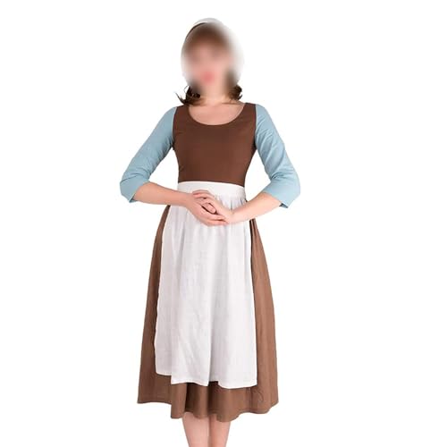 XITONGTANG Mädchen Prinzessin Cosplay kostüme Outfit Full Set Halloween Girl Verkleidung Outfit mit Stirnban (01, XS) von XITONGTANG