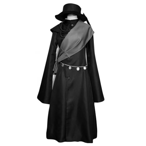 XITONGTANG under taker Cosplay kostüme Outfit Full Set Halloween Verkleidung Karneval (01-Black, L) von XITONGTANG