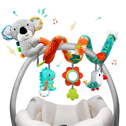 XIXILAND Kinderwagen Spielzeug Babyschale Spielzeug Babyspielzeug 0-6 Monate, Activity Spirale Babyschale Neugeborenen Spielzeug, Motorikspielzeug für Jungen Mädchen ab 0 3 6 9 12 Monaten XIXILAND Kinderwagen Spielzeug Babyschale Spielzeug Babyspielzeug 0-6 Monate, Activity Spirale Babyschale Neugeborenen Spielzeug, Motorikspielzeug für Jungen Mädchen ab 0 3 6 9 12 Monaten von XIXILAND