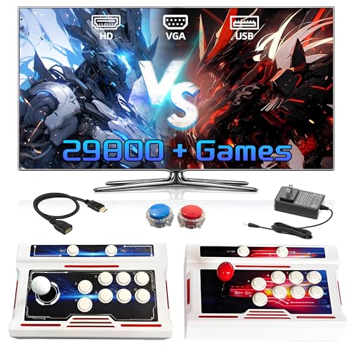 29800 in 1 Retro-Spielkonsole,Bluetooth-Emulator-Konsole für Drahtlose Griffe/TV/PC/Projektor/Spielkonsolen,3-4 Spieler,1280*720 HD-Ausgang,Geteilte Joysticks,Suchen/Ausblenden/Speichern/Laden/Pause 29800 in 1 Retro-Spielkonsole,Bluetooth-Emulator-Konsole für Drahtlose Griffe/TV/PC/Projektor/Spielkonsolen,3-4 Spieler,1280*720 HD-Ausgang,Geteilte Joysticks,Suchen/Ausblenden/Speichern/Laden/Pause von XIXIMENG