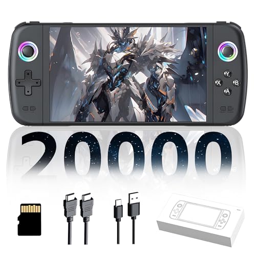 M27 Retro Handheld Spielkonsole Retro Konsole 21000+ Spiele,30+ Emulatoren,EmuELEC System,1024*600P 7-Zoll IPS Bildschirm Tragbare Video Spielkonsole,30 Sprachen,3000mAh Batterie,Plug and Play (64G) von XIXIMENG