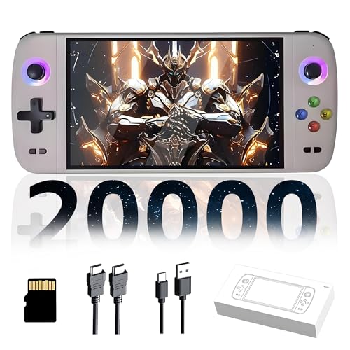 M27 Retro Handheld Spielkonsole Retro Konsole 21000+ Spiele,30+ Emulatoren,EmuELEC System,1024*600P 7-Zoll IPS Bildschirm Tragbare Video Spielkonsole,3000mAh Batterie,Plug and Play (Grau, 64G) von XIXIMENG