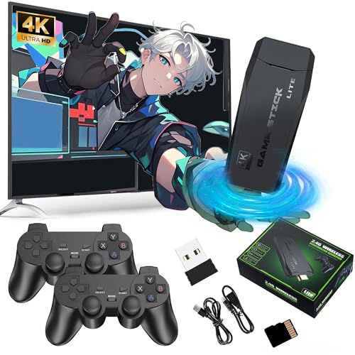 M8 Retro Konsole Spielkonsole Retrolink 128G,30000+ Spiele, 15 Emulatoren,4K HDMI Ausgang Tragbare Game Stick für TV mit 2 kabellosen Controllern,Geschenk für Freund,Ehemann,Jungen,Plug & Play M8 Retro Konsole Spielkonsole Retrolink 128G,30000+ Spiele, 15 Emulatoren,4K HDMI Ausgang Tragbare Game Stick für TV mit 2 kabellosen Controllern,Geschenk für Freund,Ehemann,Jungen,Plug & Play von XIXIMENG
