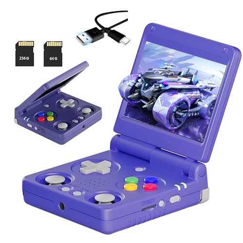 RG34XX SP Retro Handheld Spielkonsole Dual Card Slot 64+256G mit 8422 Spiele & Video/Musik Playern,Linux 3.4" OCA IPS Bildschirm,Tragbare Spielkonsole mit 2.4/5G WiFi&Bluetooth,17 Emulator (Indigo) RG34XX SP Retro Handheld Spielkonsole Dual Card Slot 64+256G mit 8422 Spiele & Video/Musik Playern,Linux 3.4" OCA IPS Bildschirm,Tragbare Spielkonsole mit 2.4/5G WiFi&Bluetooth,17 Emulator (Indigo) von XIXIMENG