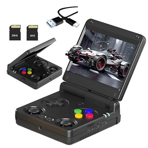 RG34XX SP Retro Handheld Spielkonsole Dual Card Slot 64+256G mit 8422 Spiele & Video/Musik Playern,Linux 3.4" OCA IPS Bildschirm,Tragbare Spielkonsole mit 2.4/5G WiFi&Bluetooth,17 Emulator (Schwarz) RG34XX SP Retro Handheld Spielkonsole Dual Card Slot 64+256G mit 8422 Spiele & Video/Musik Playern,Linux 3.4" OCA IPS Bildschirm,Tragbare Spielkonsole mit 2.4/5G WiFi&Bluetooth,17 Emulator (Schwarz) von XIXIMENG