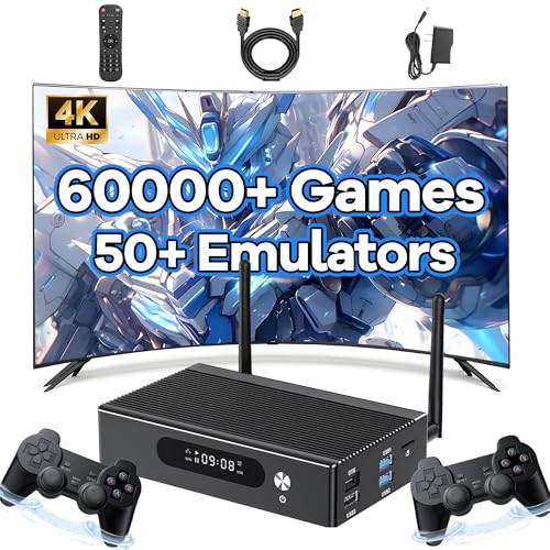 Super Console X3 Pro Retro Videospielkonsole 60000+Spiele 50+ Emulatoren,EmuELEC4.6 & Android & CoreELEC 3-in-1 System,2.4G/5G WiFi & BT5,1000M Ethernet,Amlogic S905X3,Retro-Spielkonsole (128G) von XIXIMENG