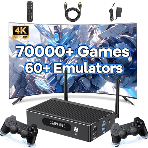 Super Console X3 Pro Retro Videospielkonsole 70000+Spiele 60+ Emulatoren,EmuELEC4.6 & Android & CoreELEC 3-in-1 System,2.4G/5G WiFi & BT5,1000M Ethernet,Amlogic S905X3,Retro-Spielkonsole (256G) von XIXIMENG