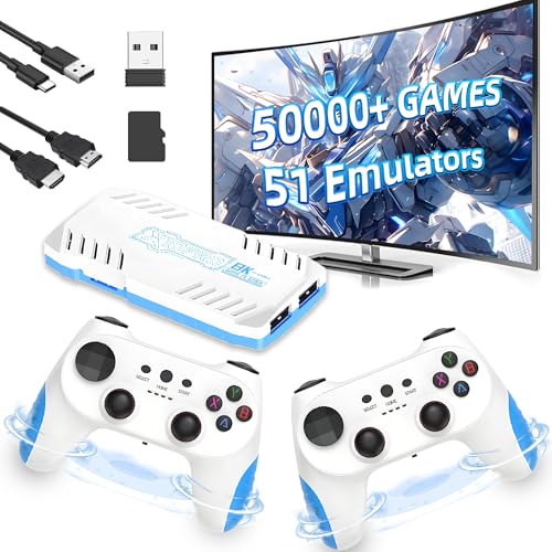 X10 Pro 2025 New Retro Konsole Spielkonsole Game Stick,50000+ Spiele 51 Emulatoren,4K HD Output Videospielkonsole mit 2.4GHz Wireless Controllers,Cortex-A55,Plug and Play TV-Spielekonsole 128G (Weiß) X10 Pro 2025 New Retro Konsole Spielkonsole Game Stick,50000+ Spiele 51 Emulatoren,4K HD Output Videospielkonsole mit 2.4GHz Wireless Controllers,Cortex-A55,Plug and Play TV-Spielekonsole 128G (Weiß) von XIXIMENG
