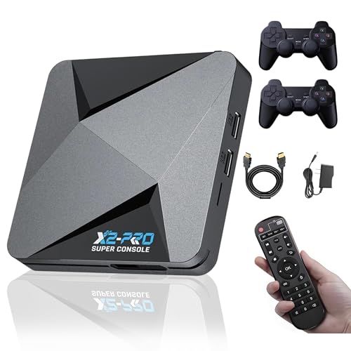 XIXIMENG Super Console X2 Pro 256G,70.000+ Spiele,60+ Emulatoren,3-in-1-System Retro-Videospielkonsole,EmuElec 4.6 & Android 9.0 & CoreELEC,4K HD Game Box Game Stick mit 2 drahtlosen Controllern XIXIMENG Super Console X2 Pro 256G,70.000+ Spiele,60+ Emulatoren,3-in-1-System Retro-Videospielkonsole,EmuElec 4.6 & Android 9.0 & CoreELEC,4K HD Game Box Game Stick mit 2 drahtlosen Controllern von XIXIMENG