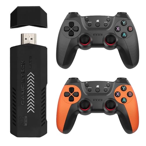 XIXIMENG X2 UItra Game Stick 4K HD Videospielkonsole Double Wireless 2.4G Controller Retro Konsole 128G 40000 Spiele von XIXIMENG