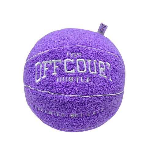 XIYUAN 24,9 cm großes Basketball-Plüsch-Kissen, weiches Plüsch-Basketball-Sportkissen, langlebiges Sport-Basketball-Plüschtier, Sport-Themen-Raumdekorationen, Geburtstagsgeschenke für Jungen (lila) XIYUAN 24,9 cm großes Basketball-Plüsch-Kissen, weiches Plüsch-Basketball-Sportkissen, langlebiges Sport-Basketball-Plüschtier, Sport-Themen-Raumdekorationen, Geburtstagsgeschenke für Jungen (lila) von XIYUAN