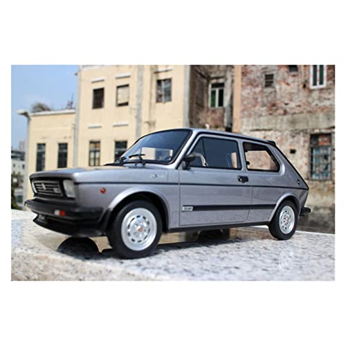 1/18 Für FIAT 127 Luxusharz Hochsimulation Automodell Exquisite Handwerksdekoration(Chrom) von XIYUEYING