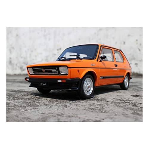 1/18 Für FIAT 127 Luxusharz Hochsimulation Automodell Exquisite Handwerksdekoration(Orange) von XIYUEYING