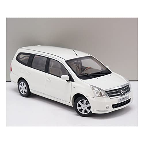 1/18 Für Nissan Geniss Hohe Simulation MPV Automodell Metalldruckguss Handwerk Ornament(Bianco) von XIYUEYING