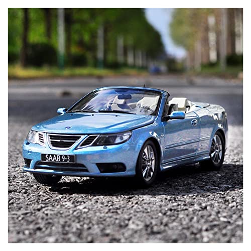 1/18 Für Saab 9-3 Metalldruckguss Hohe Simulation Sportwagenmodell Handwerk Dekorationen(Blau) von XIYUEYING