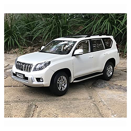 1/18 Für Toyota Prado Metalldruckguss Hohe Simulation Geländewagen Modell Handwerk Dekoration(Bianco) von XIYUEYING