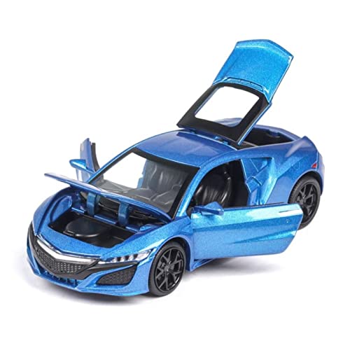 1/32 Für Acura NSX Metall Diecast Sportwagen Modell Hohe Simulation Spielzeugfahrzeug Dekoration(Blau) von XIYUEYING
