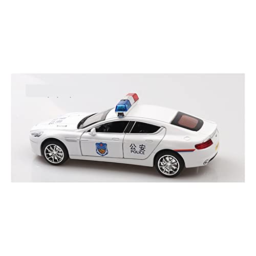 1/32 Für Astonmartin Hohe Simulation Polizeiauto Modell Metalldruckguss Spielzeug Dekoration(Bianco) von XIYUEYING