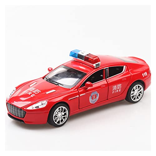 1/32 Für Astonmartin Hohe Simulation Polizeiauto Modell Metalldruckguss Spielzeug Dekoration(Rot) von XIYUEYING
